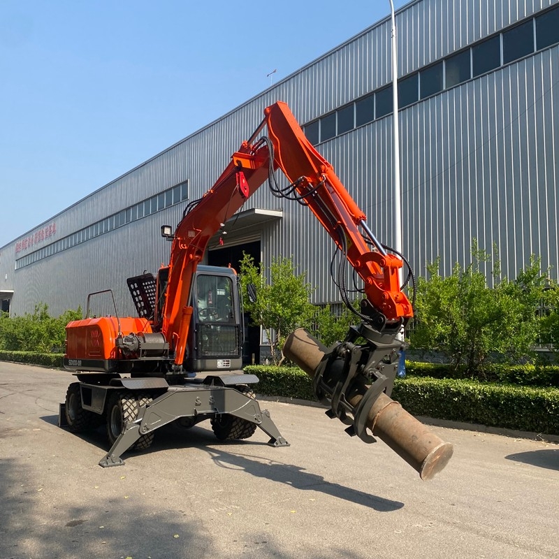 輪式抓木機(jī)在工地上怎么使用？